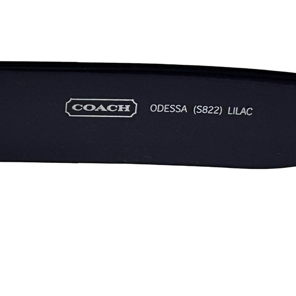 Authentic Coach Odessa Sunglasses Lilac Unworn in Original Case Cleaning Cloth - Picture 11 of 13